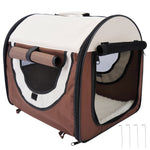 Sac de transport pour chien et chat caisse de transport pliable pour animaux adaptée à la voiture grand confort respirant avec coussin amovible 46 x 36 x 41 cm
