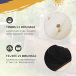 Jardinière sur Pied - Potager sur roulettes - étagère, Tablette Rabattable, Inserts d'irrigation, Feutre de Drainage