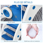 Foldable Toddler Slide for Indoor and Outdoor Use, 3 to 6 Years, 120 x 50 x 56 cm, HDPE, Blue