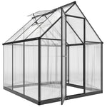 Serre de Jardin en Aluminium Polycarbonate, Montage Rapide, Fenêtre Réglable, Porte Battante, 178x168x195cm, Transparent
