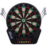 Cible Jeu de flechettes électronique Professionnel 27 jeux 243 variations - Fléchettes pour 1 à 16 joueurs, 6 fléchettes et 24 pointes souples, convient pour les fêtes et les soirées de jeu