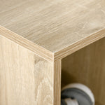 Meuble de rangement Bibliothèque étagère 7 cubes pour intérieur, salon, chambre - 50l x 24P x 106H cm, bois naturel
