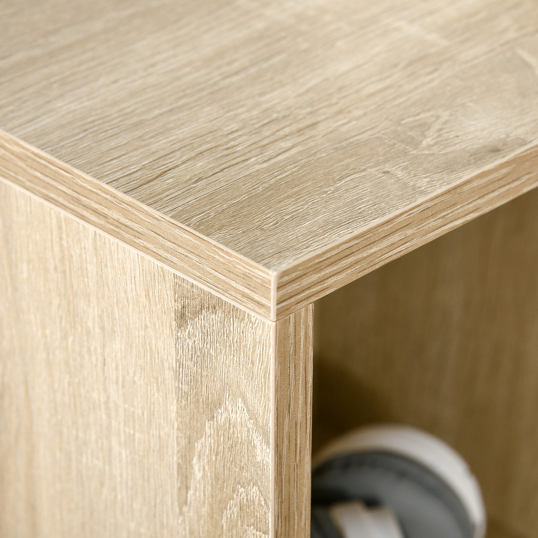 Meuble de rangement Bibliothèque étagère 7 cubes pour intérieur, salon, chambre - 50l x 24P x 106H cm, bois naturel