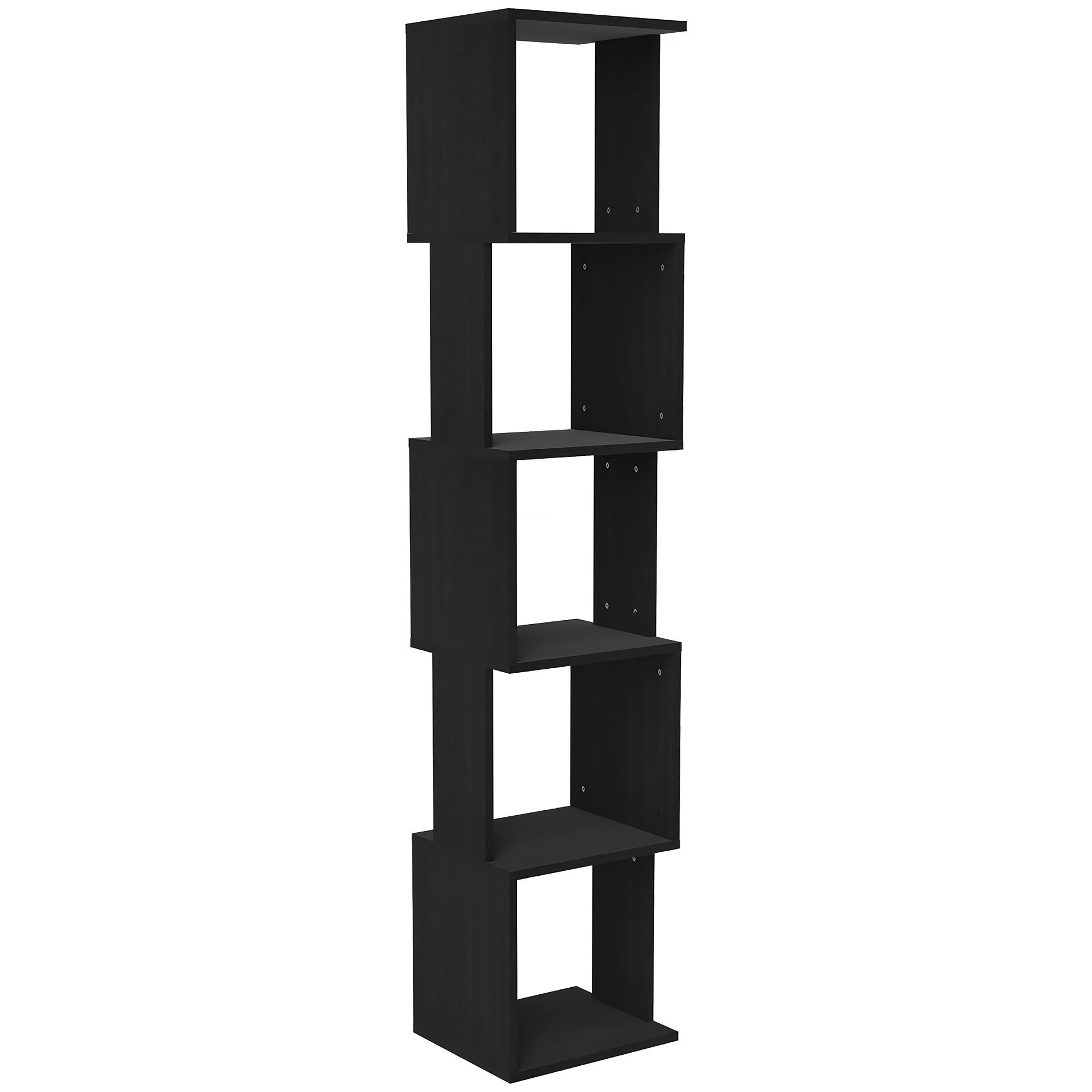 Bibliothèque étagère Design Moderne à 5 Niveaux – Rangement Pratique pour Maison ou Bureau, noir