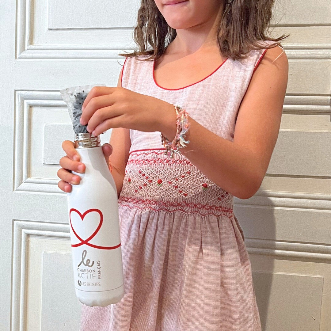 Coffret enfant : gourde + filtres à eau