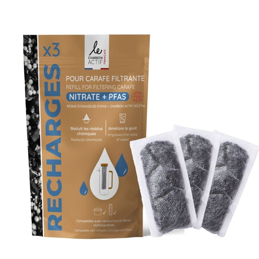 Recharges pour carafe filtrante et cartouche filtrante lot de 3