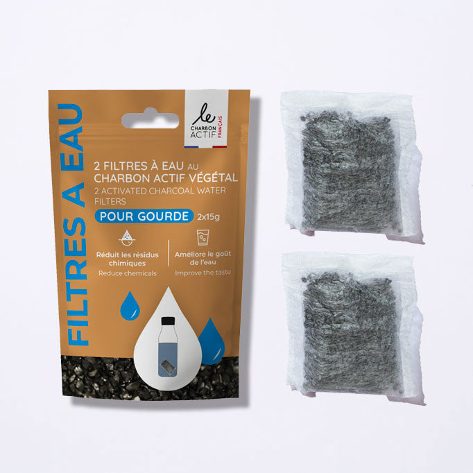 Lot de 2 ou 4 Filtres à gourde nomades, gourde filtrante