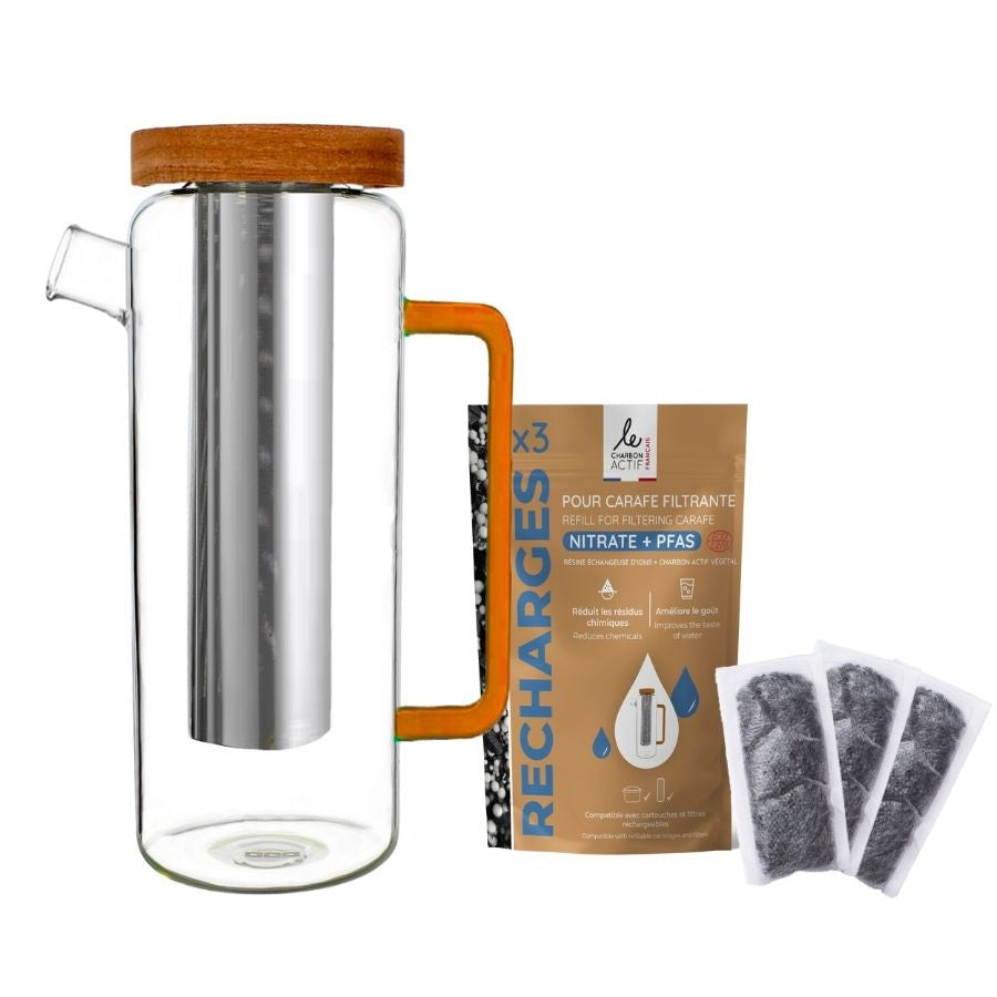 Recharges pour carafe filtrante et cartouche filtrante lot de 3