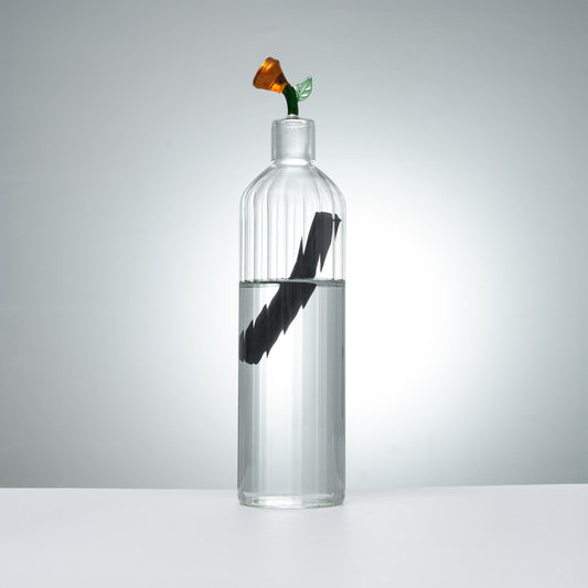 Carafe en verre 1L + 1 charbon de bambou