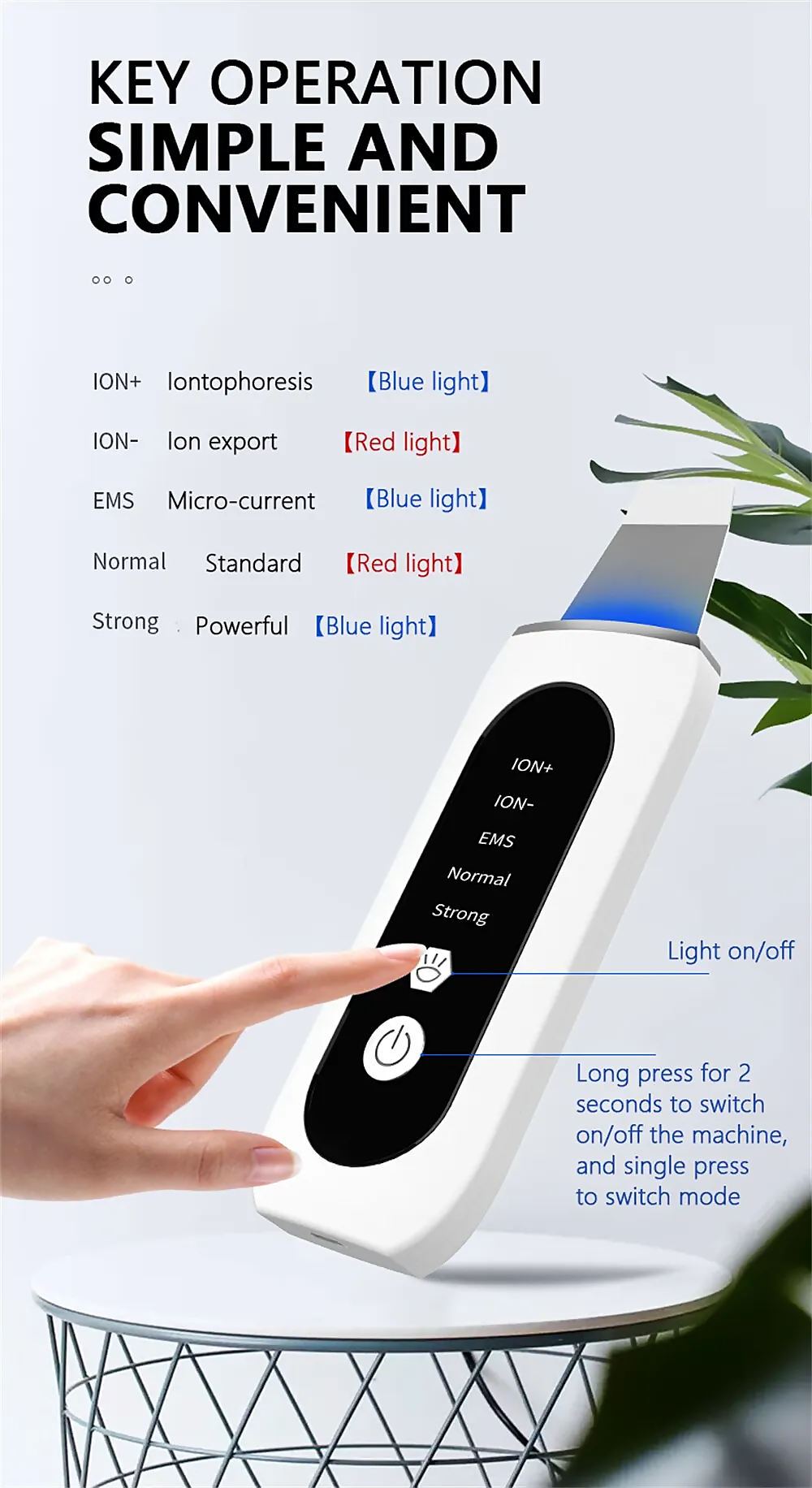 STELLAR - 5-Function EMS Lifting Exfoliator - Ultrasound & Photon Treatment