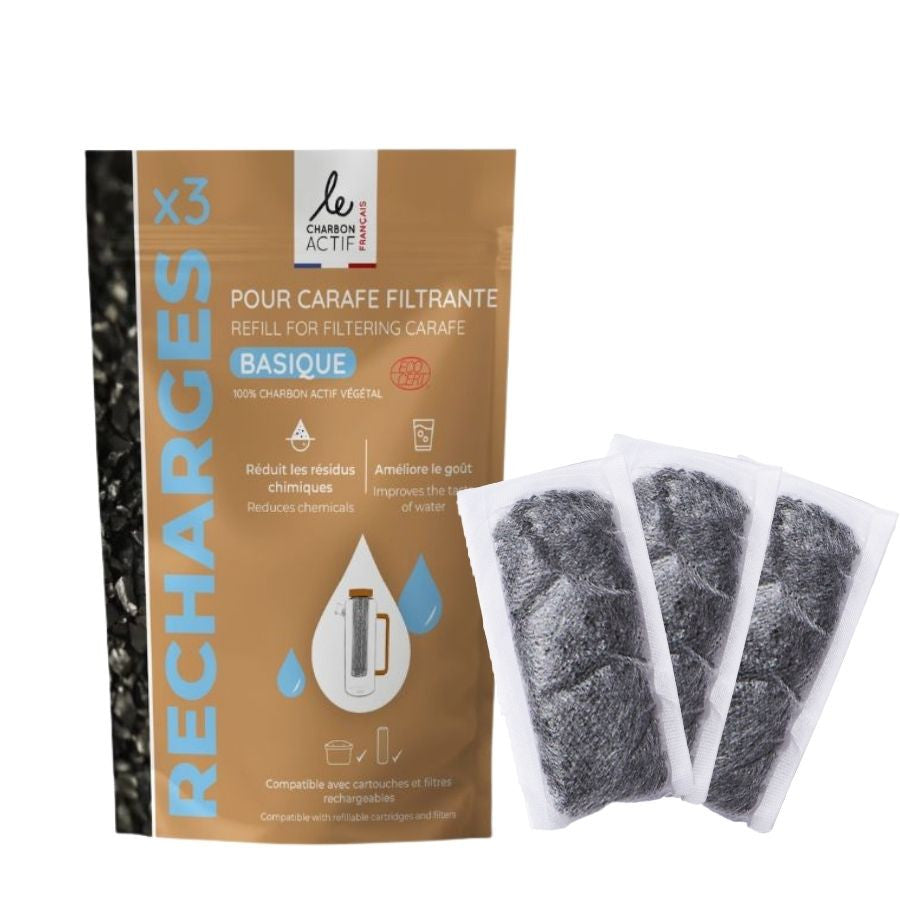 Recharges pour carafe filtrante et cartouche filtrante lot de 3