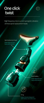DELPHY - Triple Head Facial Massager - High Vibration Lifting