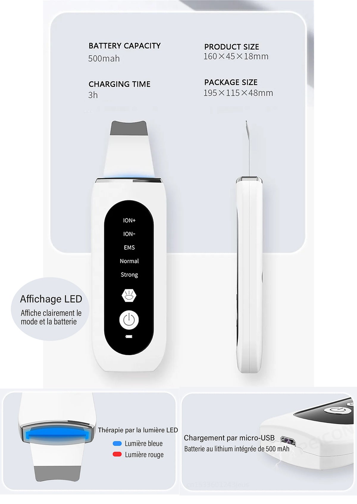 STELLAR - 5-Function EMS Lifting Exfoliator - Ultrasound & Photon Treatment