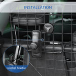 Grille de protection universelle pour chien barrière de sécurité de voiture pour chiens largeur ajustable 90-120 cm noir