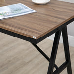 Bartafelset met krukken, statafel voor eetkamer met 4 gestoffeerde stoelen, stalen poten, 120x60x91 cm, grijs