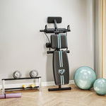 Banc de musculation pliable inclinable, banc réglable avec extenseur des jambes, acier, 54 x 160 x 106 cm, noir bleu