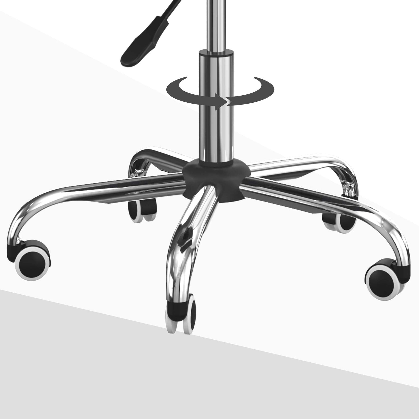 Lot de 2 chaises de bureau fauteuil manager pivotant hauteur réglable revêtement synthétique capitonné noir