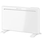 WLAN-fähiger Elektroheizkörper 1500 W, freistehend oder wandmontiert, Sprachsteuerung, 4 Modi, LED-Display, 70x21,5x43,5 cm, weiß