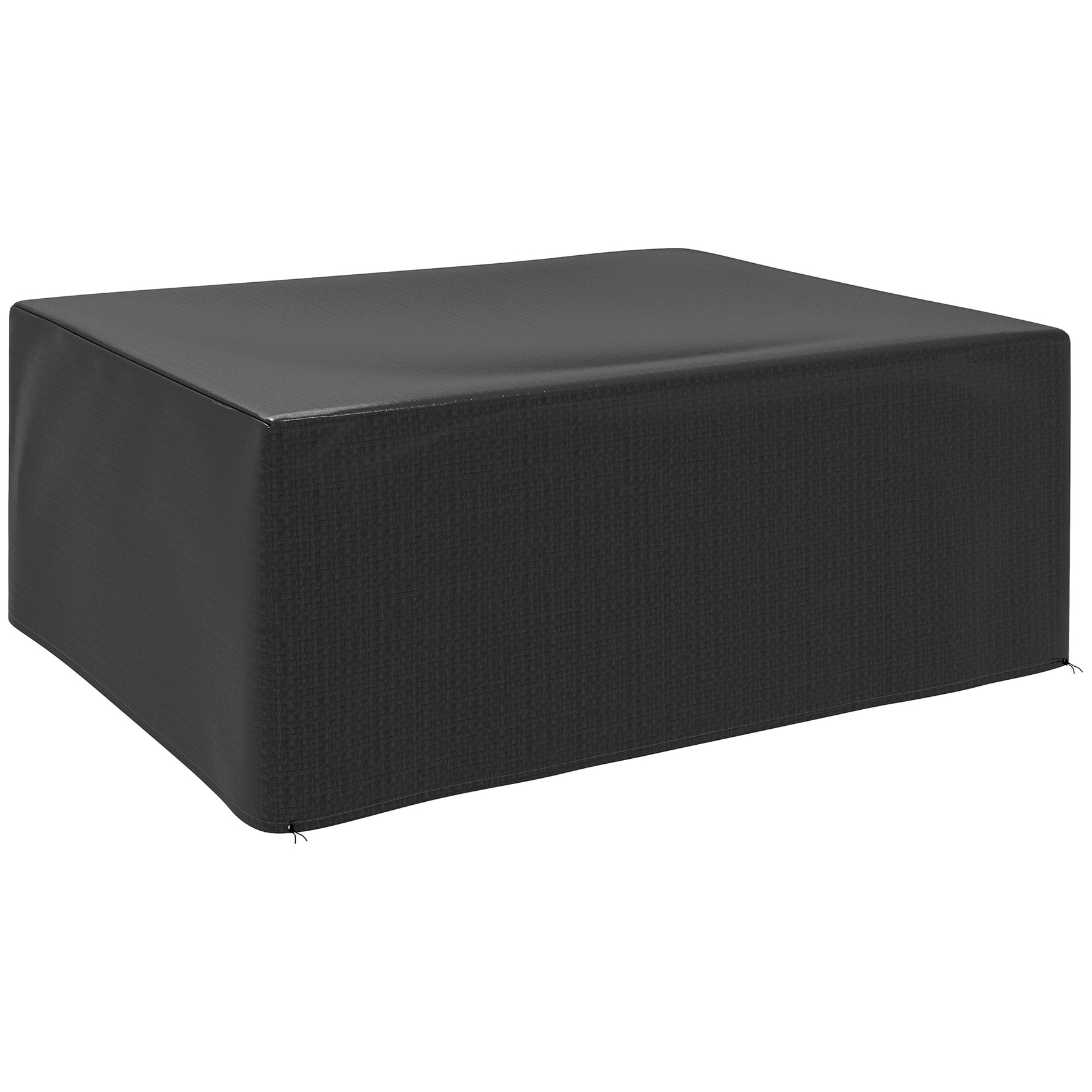 Housse salon de jardin extérieure bâche de protection extérieure anti-UV  en polyéthylène 235 x 190 x 90 cm noir