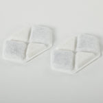 16 pcs Filtre Fontaine Eau Chat, Distributeur d'Eau filtrante pour Chat et Chien, Triple Système de Filtration, Blanc