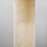 Arbre à chats multi-équipements griffoirs grattoirs plateformes niche jeu boule suspendue Ø 48 x 104H cm crème