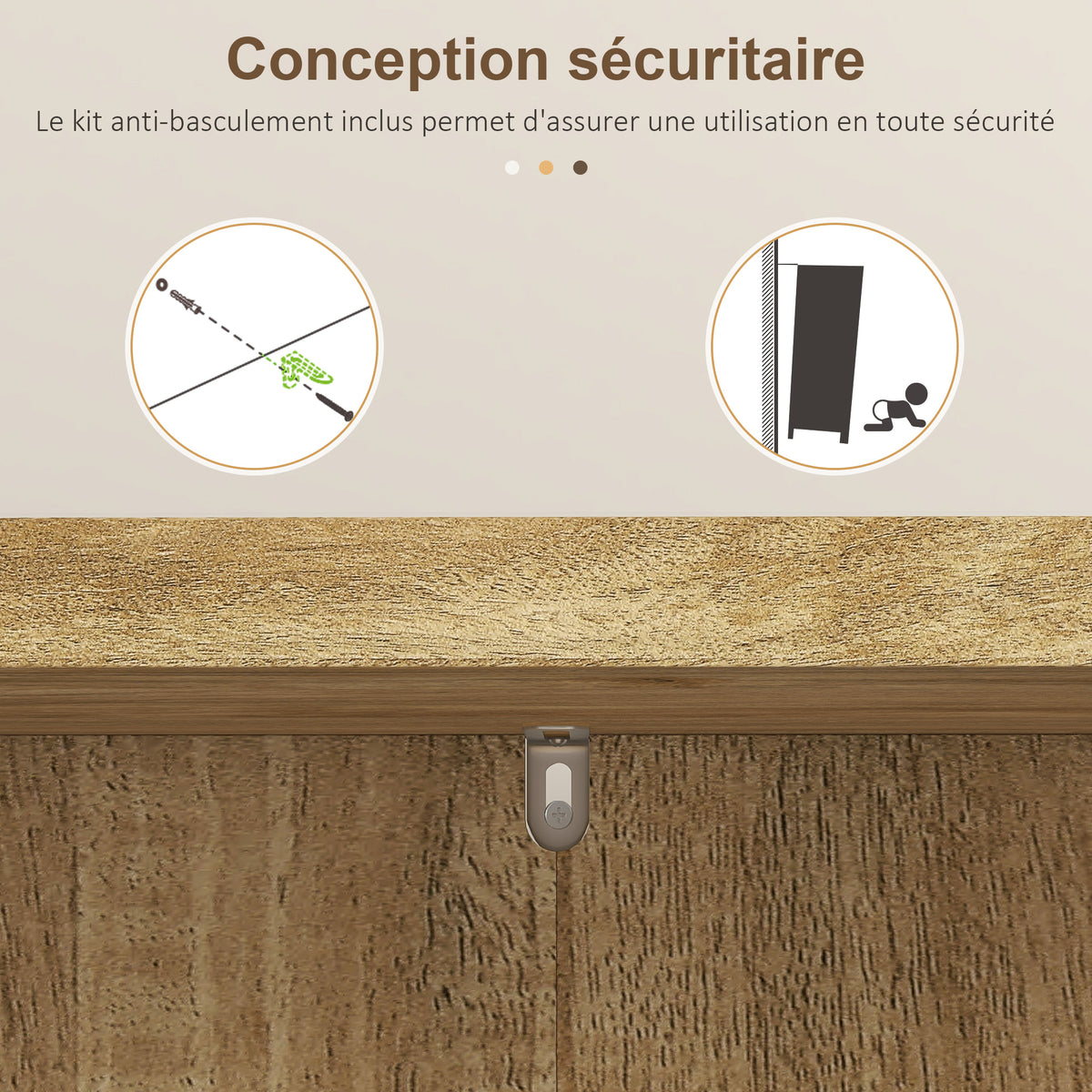 Credenza da cucina mobiletto dispensa con 12 ripiani con ante ripiani regolabili 60 x 30 x 104 cm effetto legno naturale