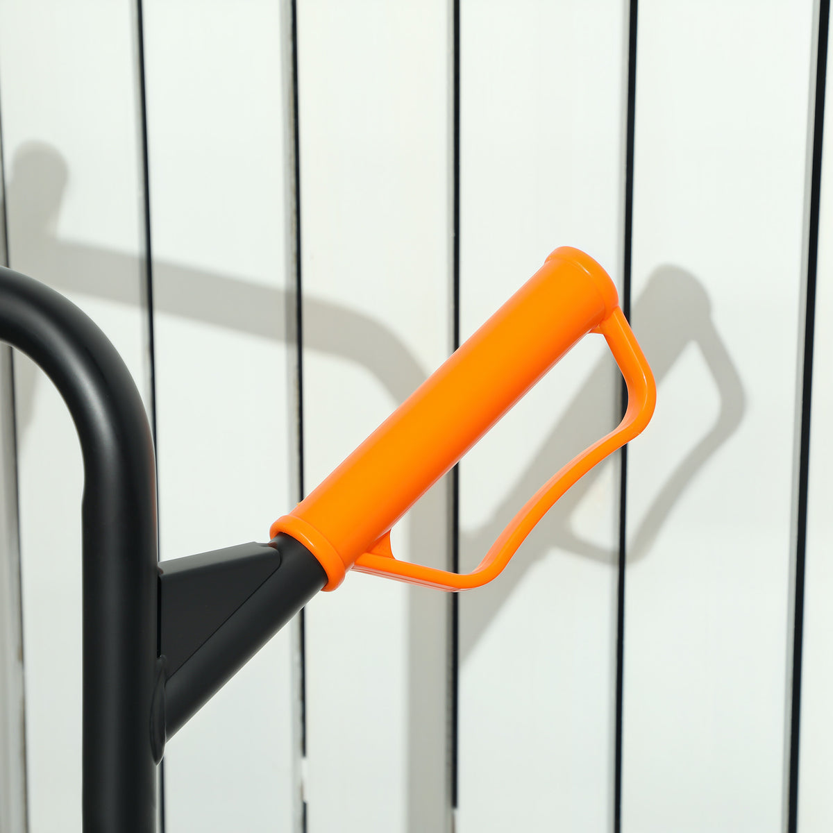 Treppensteiger-Sackkarre klappbar 120 kg 6 Räder, Stahl-Transportkarre mit Spanngurten, 44x67x106,5 cm, orange