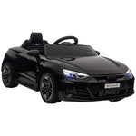 Voiture électrique enfant 12 V - véhicule électrique avec télécommande parentale fournie - V. Max. 5 Km/h - effets sonores, lumineux - Audi RS E-tron GT noir