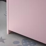 Coffres à Jouets pour Enfants Boîte à Jouets Malle de Rangement Dim. 60L x 40l x 48H cm Vérin Pneumatique MDF Rose
