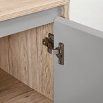 Meuble salle de bain sous Lavabo - meuble sous-vasque - placard 2 portes avec étagère - 60L x 30l x 59,8H cm