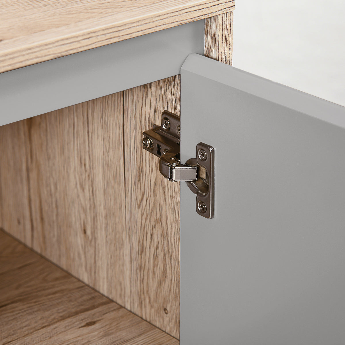 Meuble salle de bain sous Lavabo - meuble sous-vasque - placard 2 portes avec étagère - 60L x 30l x 59,8H cm