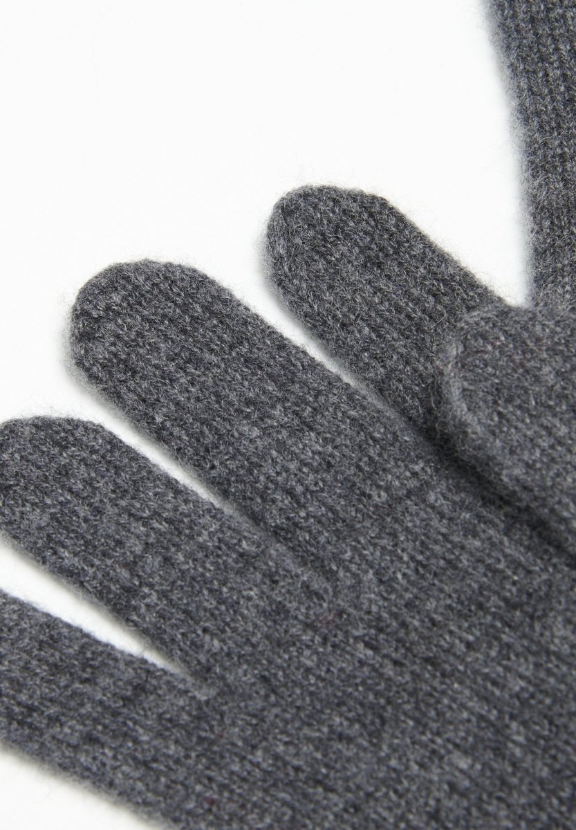 Gants unisex en cachemire 4 fils gris anthracite - UNI 4-1