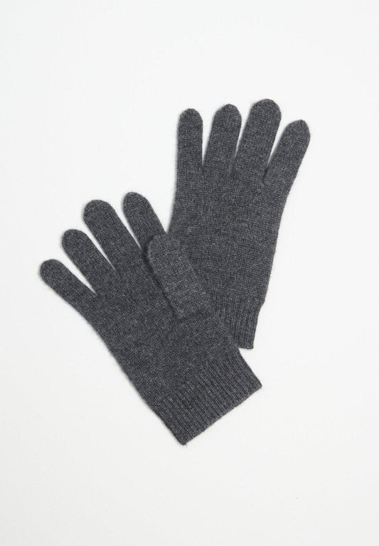 Gants unisex en cachemire 4 fils gris anthracite - UNI 4-0