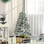 Sapin de Noël Artificiel enneigé 120H cm 200 Branches épines Imitation Nordmann Grand réalisme