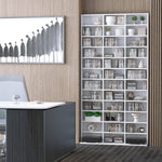 Étagère Rangement CD/DVD Meuble de Rangement pour 1116 CDs 36 Compartiments réglables en Hauteur Blanc