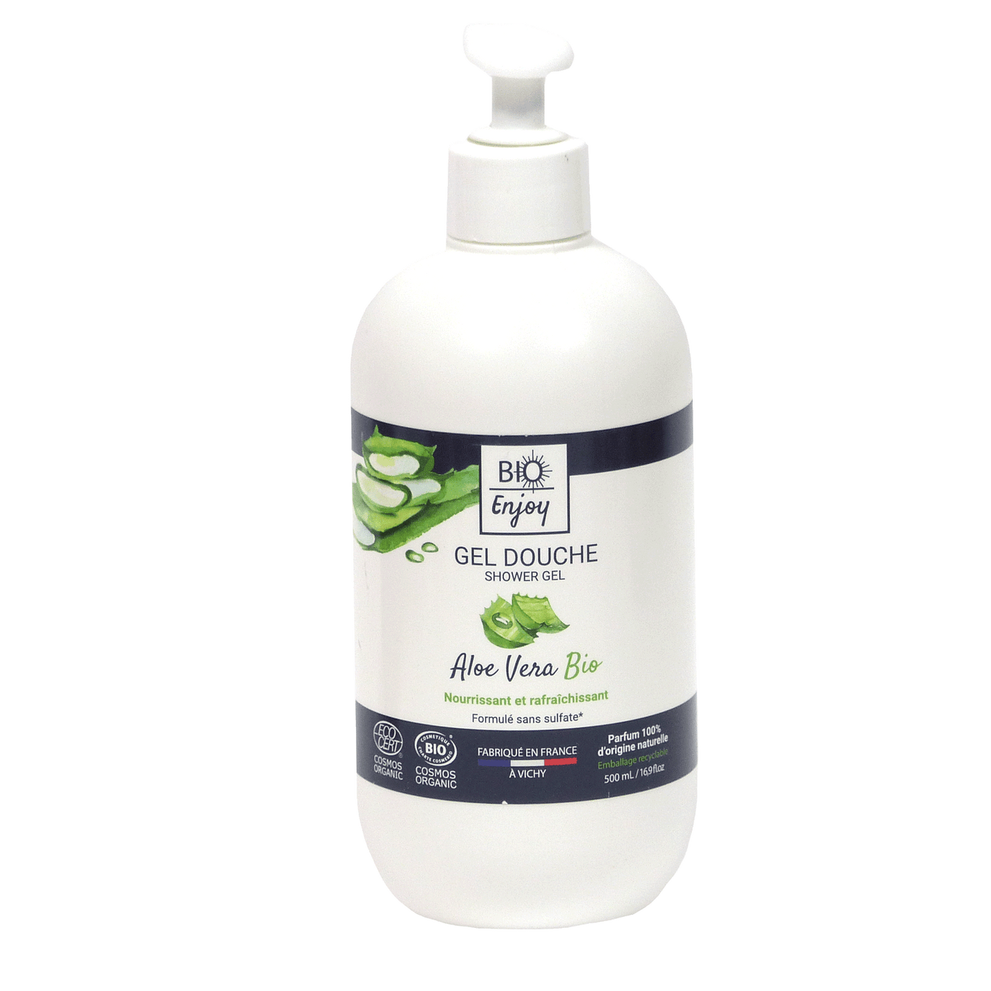 Gel douche Aloe vera Bio Cosmos Organic  - BIO Enjoy 500mL