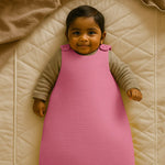 gigoteuse hiver chaude rose en coton biologique papate GOTS