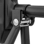 Sbarra per trazioni regolabile da 78 a 120 cm, sbarra per porta con livella integrata, struttura triangolare, fino a 225 kg, nero