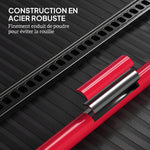 Cric farm jack tout-terrain ATV 4x4, cric pour voiture véhicule charge max. 3000 kg, hauteur de levage 11-135 cm, rouge