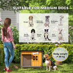 Niche pour chien extérieure résistante aux intempéries cabane pour chien avec plancher amovible