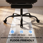 Chaise Bureau Ergonomique Inclinable, Fauteuil de Bureau en PU, Accoudoirs Synchronisés, Hauteur Réglable, Noir