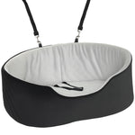Siège auto pour chien avec ceinture de sécurité et fixation siège de voiture pour chien rembourré 77 x 43 x 28 cm noir