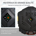 Cible jeu de fléchettes électronique 27 jeux jusqu'à 8 joueurs LED haut-parleur noir