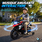 Moto elettrica per bambini 3-8 anni BMW G310 GS, batteria al litio 12V, 3-6 km/h, 102 x 62 x 73 cm, rosso