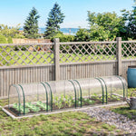 Mini Serre de Jardin Serre à tomates 4L x 1l x 0,80H m Acier PVC Anti-UV 4 fenêtres Zip enroulables Vert et Transparent