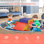 Module motricité bébé 4PCS parcours motricité bébé en mousse EPE pour enfants d'âge préscolaire, multicolore