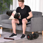 Ensemble d'haltères Courtes Total 30 Kg 2 en 1 poids réglable Barres incluses - entraînement Musculaire & haltérophilie