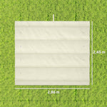 Toile de toit de rechange pour pergola toile de remplacement protection solaire Anti-UV 30+ pour pergola de 3 x 2 m