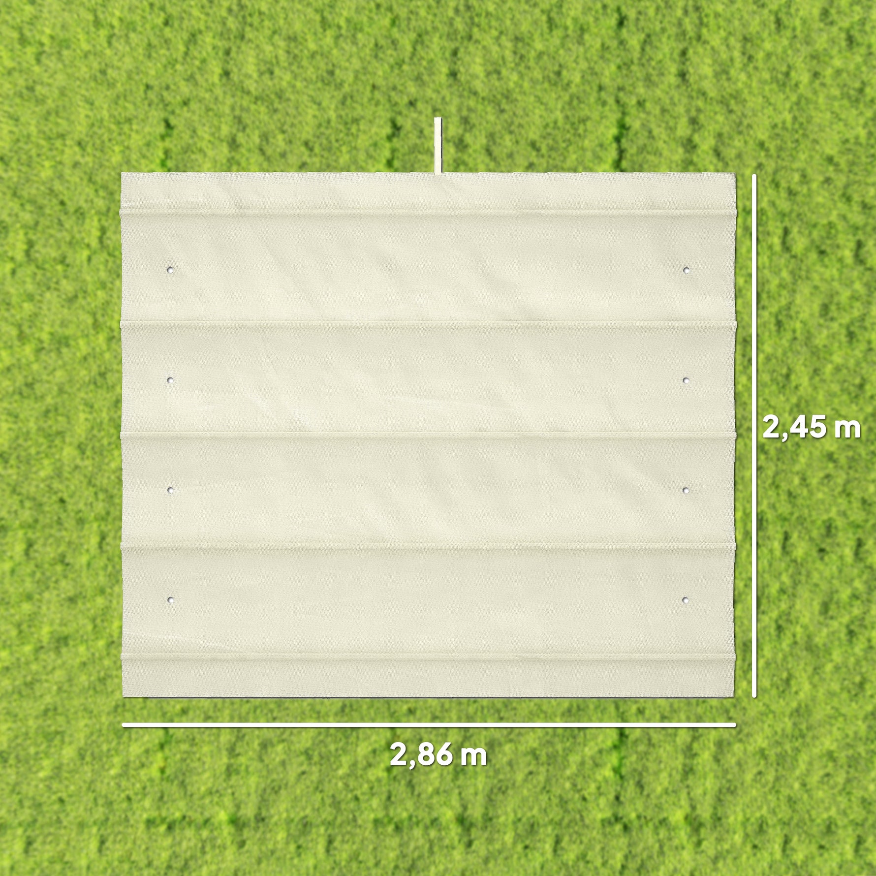 Toile de toit de rechange pour pergola toile de remplacement protection solaire Anti-UV 30+ pour pergola de 3 x 2 m