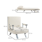 Fauteuil chauffeuse canapé-lit Convertible 1 Place déhoussable Grand Confort Coussin Pieds accoudoirs